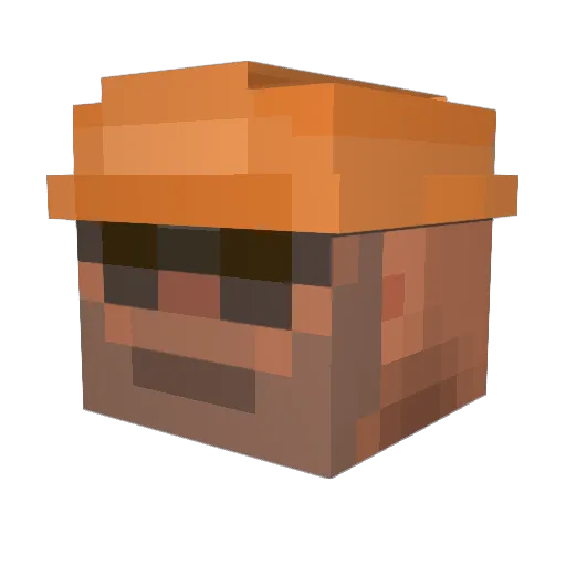 TheLastBanana Minecraft avatar head, 3D render