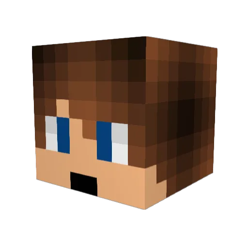 TheLastGremlin Minecraft avatar head, 3D render