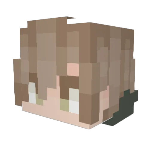 TheLastMemory Minecraft avatar head, 3D render