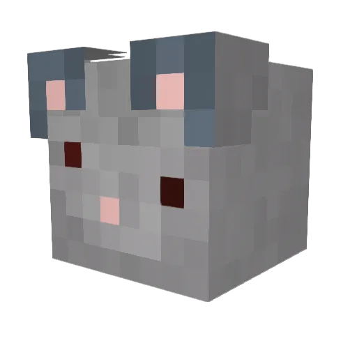 TheLastMouse Minecraft avatar head, 3D render