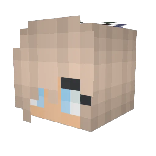 TheLastNooob Minecraft avatar head, 3D render