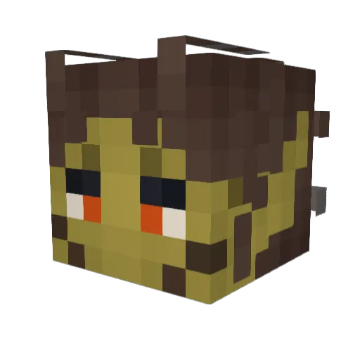 TheLastOfLynx Minecraft avatar head, 3D render
