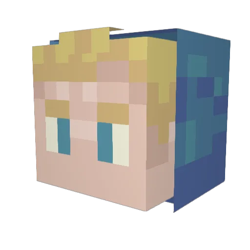 TheLastTrumpet Minecraft avatar head, 3D render