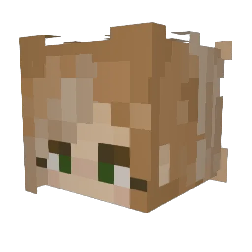 TheLaughingAngel Minecraft avatar head, 3D render