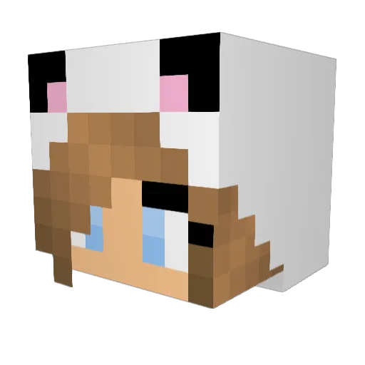 TheLaura57 Minecraft avatar head, 3D render