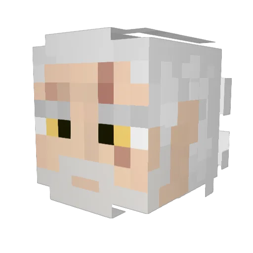 TheLaw14_ Minecraft avatar head, 3D render