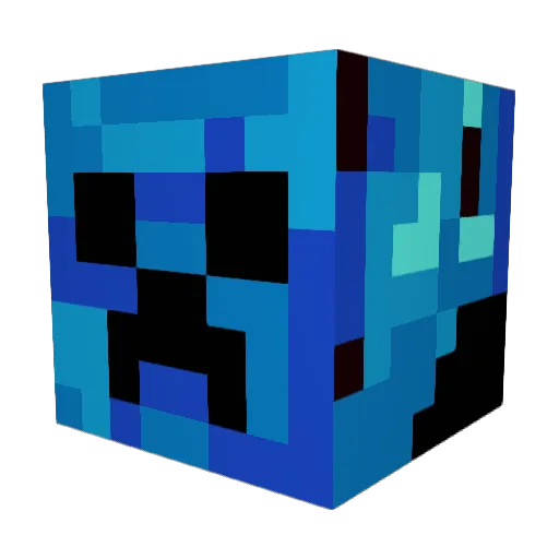 TheLawUA Minecraft avatar head, 3D render