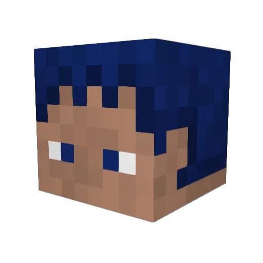 TheLazyGenius22 Minecraft avatar head, 3D render