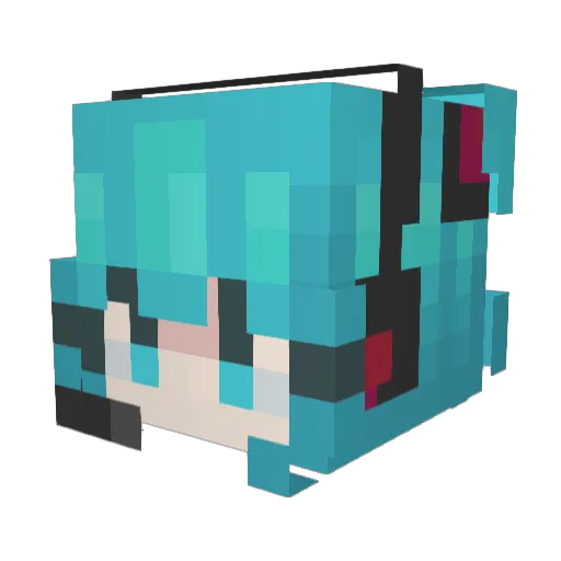 TheLazyOreo Minecraft avatar head, 3D render