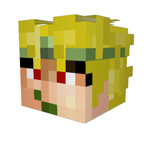 TheLeatherySock Minecraft avatar head, 3D render