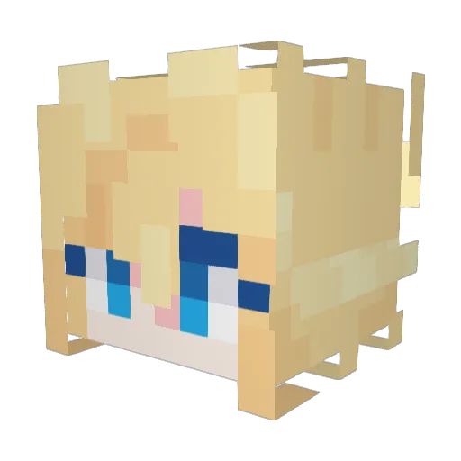 TheLeeEnd Minecraft avatar head, 3D render