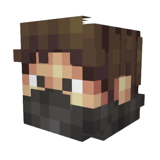 TheLeech689 Minecraft avatar head, 3D render