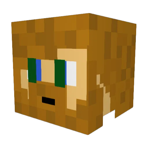 TheLegendaryLad Minecraft avatar head, 3D render