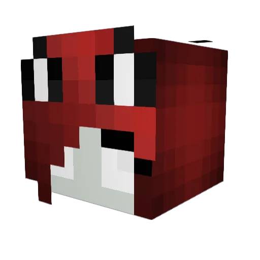 TheLegendaryNerb Minecraft avatar head, 3D render