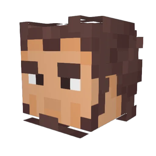 TheLegion_plaz Minecraft avatar head, 3D render