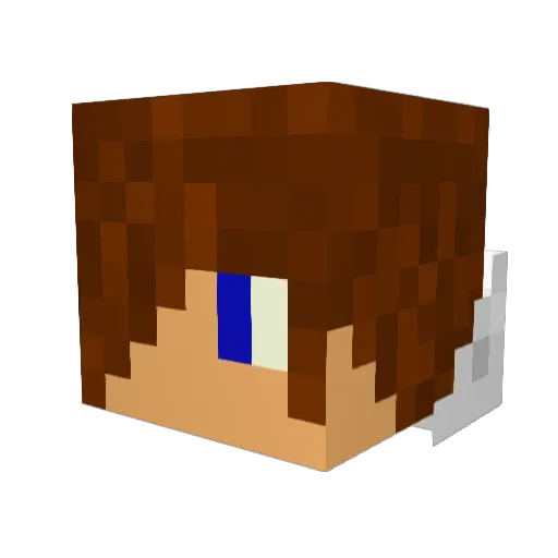 TheLeoKp Minecraft avatar head, 3D render