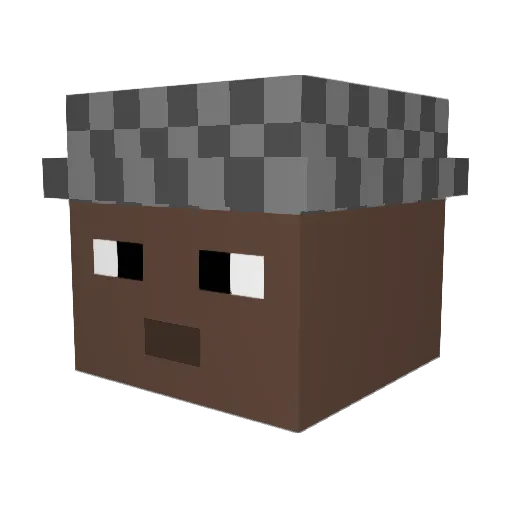 TheLeozin_ Minecraft avatar head, 3D render