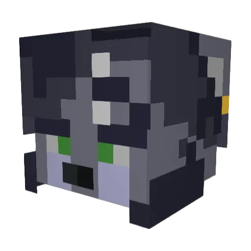 TheLetttterA Minecraft avatar head, 3D render