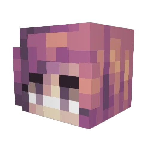 TheLexycon Minecraft avatar head, 3D render