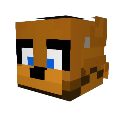 TheLgDg Minecraft avatar head, 3D render