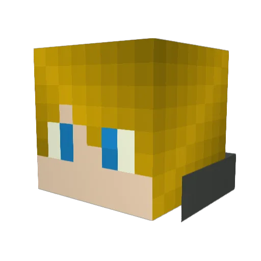 TheLimbs Minecraft avatar head, 3D render