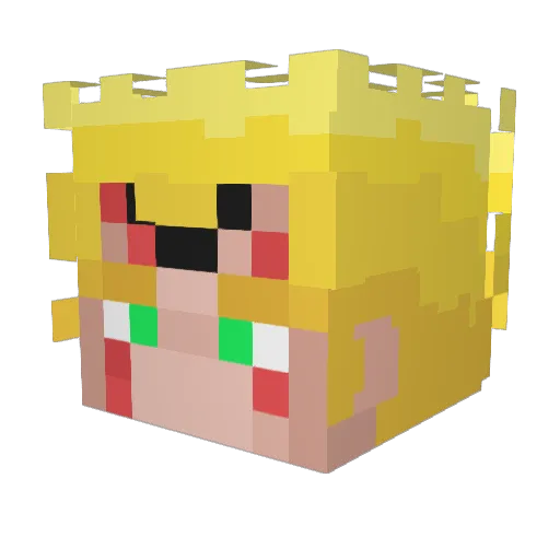 TheLionKing22 Minecraft avatar head, 3D render