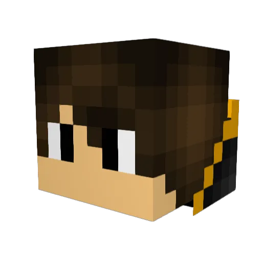TheLionMC Minecraft avatar head, 3D render