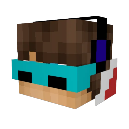 TheLionclaw Minecraft avatar head, 3D render
