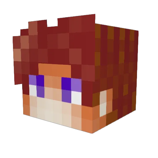 TheLitens Minecraft avatar head, 3D render