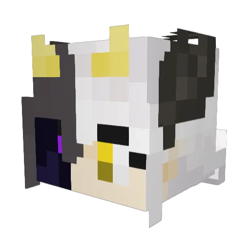 TheLittleJK Minecraft avatar head, 3D render