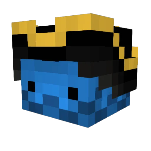 TheLittleKraken Minecraft avatar head, 3D render