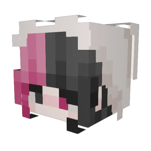 TheLittlePie Minecraft avatar head, 3D render