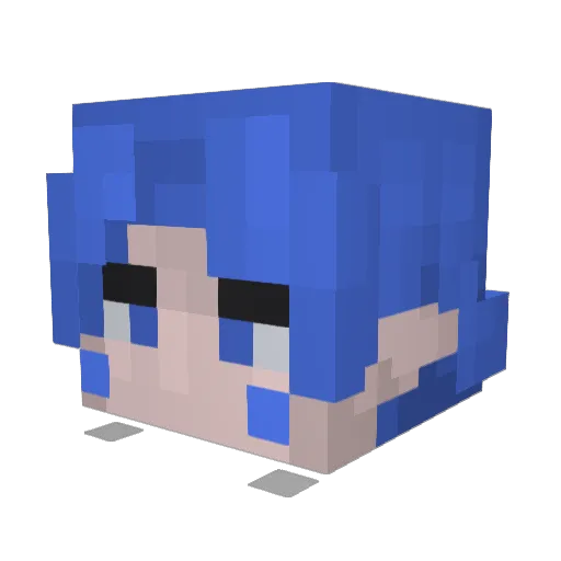 TheLoath Minecraft avatar head, 3D render