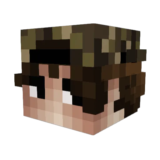 TheLocalKami Minecraft avatar head, 3D render