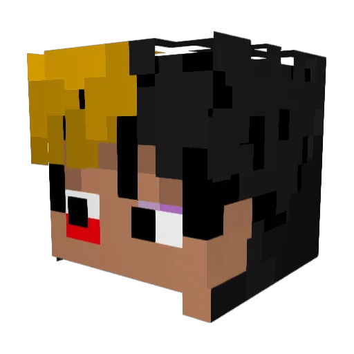TheLoef Minecraft avatar head, 3D render