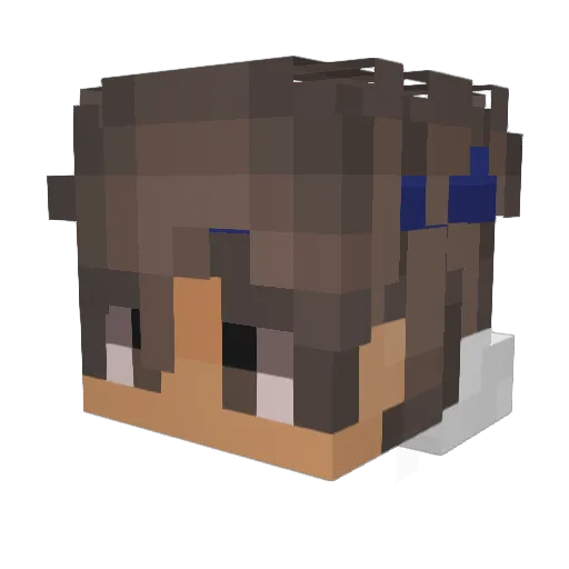 TheLoganGame Minecraft avatar head, 3D render