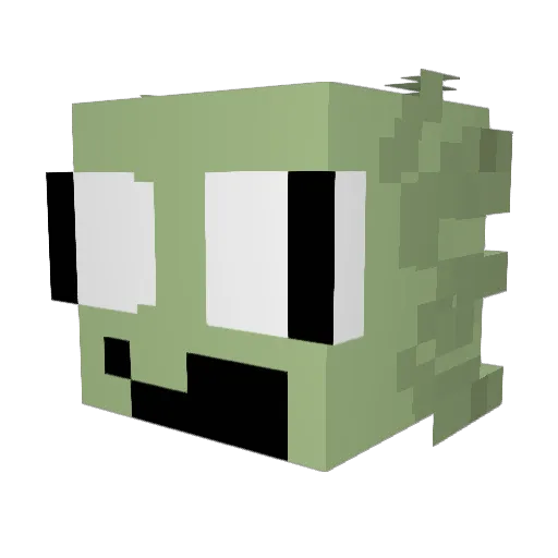TheLogics Minecraft avatar head, 3D render