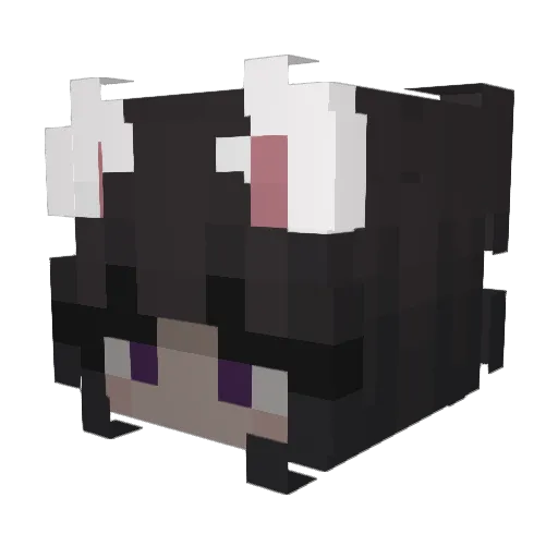 TheLoking Minecraft avatar head, 3D render