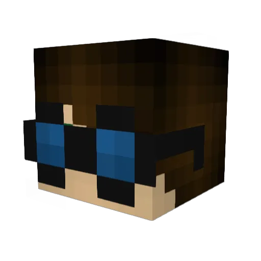 TheLollord Minecraft avatar head, 3D render