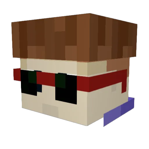 TheLolyGuy Minecraft avatar head, 3D render