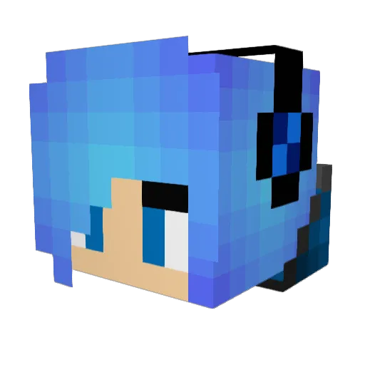 TheLoneSquidy Minecraft avatar head, 3D render