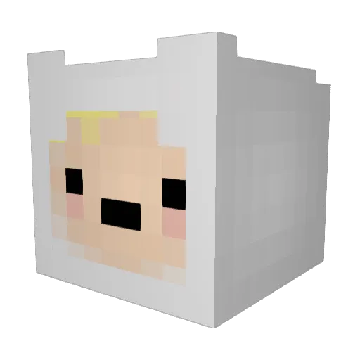 TheLoobster Minecraft avatar head, 3D render