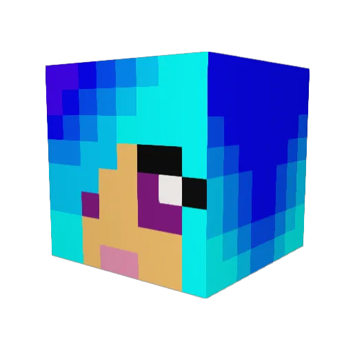 TheLorax22 Minecraft avatar head, 3D render