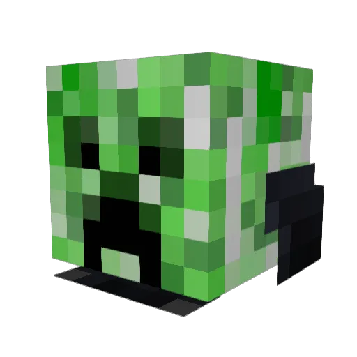 TheLordAngmar Minecraft avatar head, 3D render