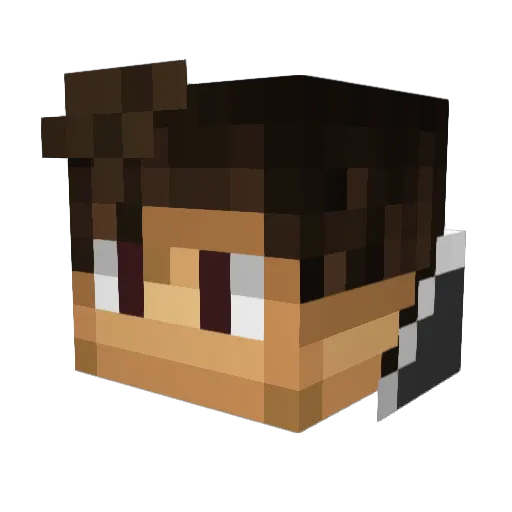 TheLordGizmo Minecraft avatar head, 3D render