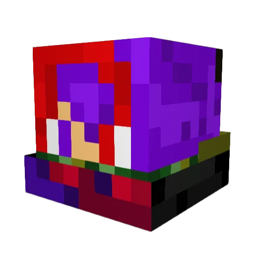 TheLordLycaon Minecraft avatar head, 3D render