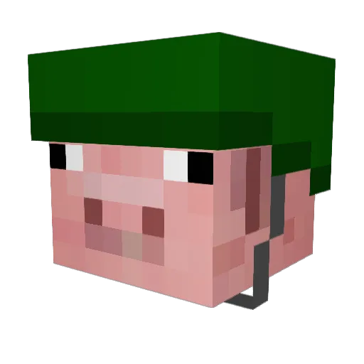 TheLordMilka Minecraft avatar head, 3D render