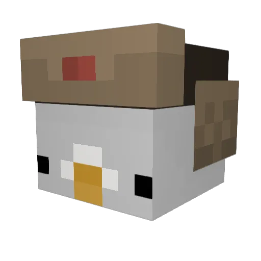 TheLordOfCaribou Minecraft avatar head, 3D render