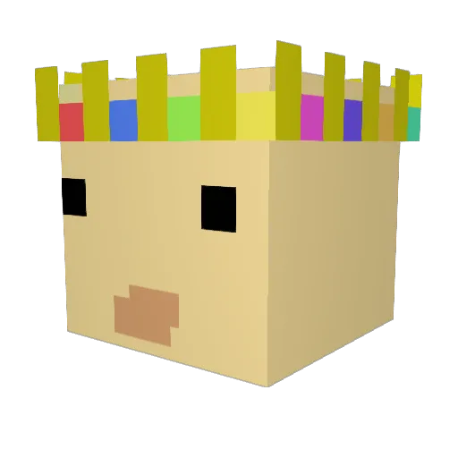 TheLordOnion Minecraft avatar head, 3D render