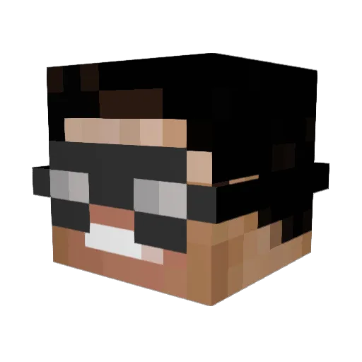 TheLordTea Minecraft avatar head, 3D render